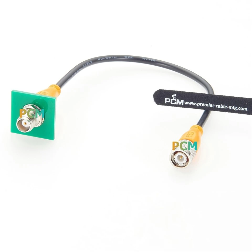 TNC Male To TNC Female Panel Mount Cable RG58 factory
